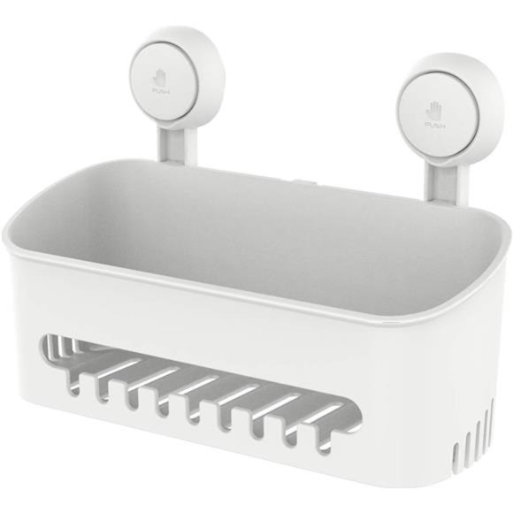 Shower Caddy Suction Cup Shower Shelf Suction Shower Basket Removable Powerful - Picture 1 of 7
